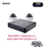 AZISHN 8 Channel 5MP AHD DVR CCTV Security Camera System Kit Indoor Outdoor Waterproof Dome Cameras thumbnail 29