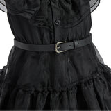 Girls Black Princess Costume Dress – Kids Cosplay Party, Pageant & Halloween Outfit thumbnail 5