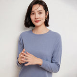 WinvyNee Women's 100% Wool Ribbed Crew Neck Sweater – Slim Fit Winter Knit Pullover thumbnail 31