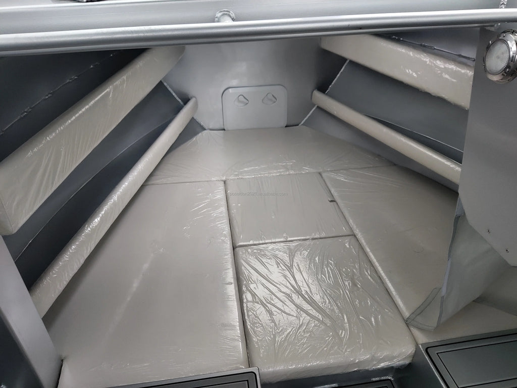 22ft High-Speed Aluminum Fishing Boat with Outboard Engine | Sport Yacht Cabin Cruiser