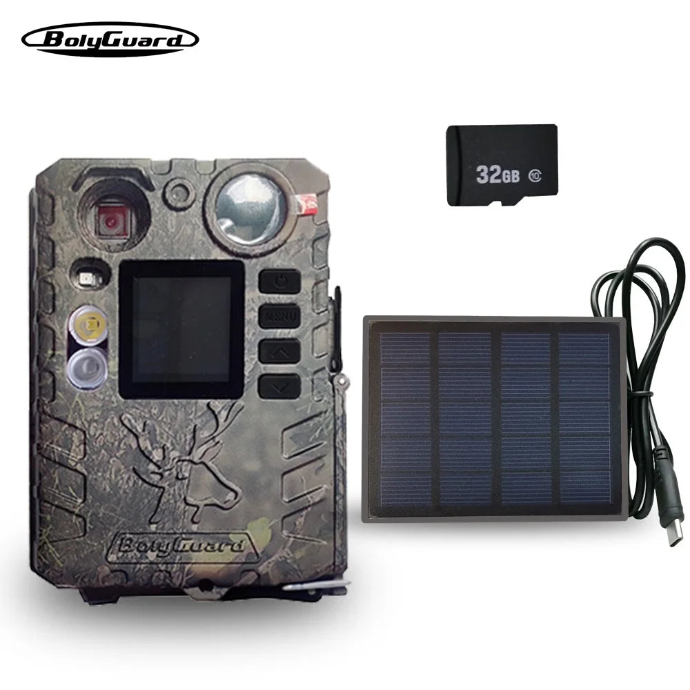 BolyGuard BG410-D 37MP 4K Trail Camera with Dual Flash & Solar Support | Wildlife, Hunting & Security Cam