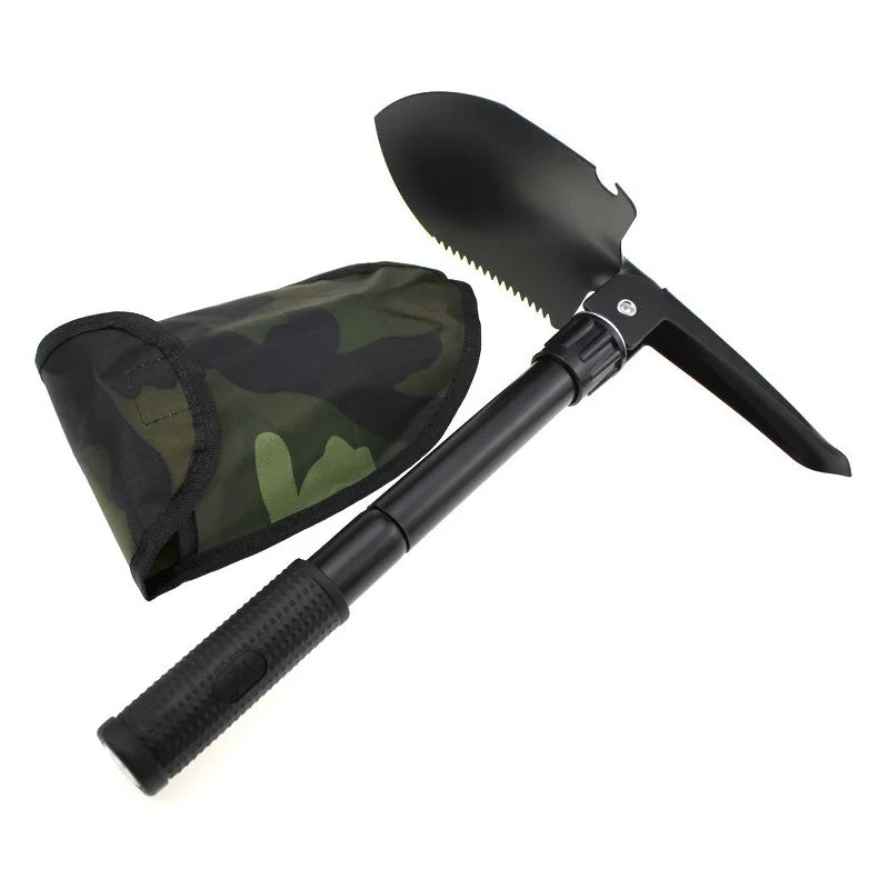 1pc Outdoor Small Foldable Camping Shovel – Multifunctional Hiking & Entrenching Tool