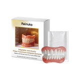 Comfortable Silicone Denture Kit Upper & Lower Set – Soft Fit Smiling False Teeth Liners Easy to Use thumbnail 1