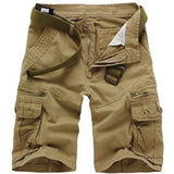 Men’s Vintage Denim Cargo Shorts – Distressed Knee-Length Summer Shorts thumbnail 1