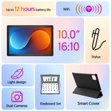 BAKEN 10-Inch Android 15 Tablet – Quad Core Processor, 12GB RAM (3GB+9GB), 64GB Storage, 1280x800 HD Display, Dual Camera, 5G WiFi thumbnail 2