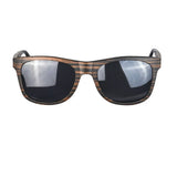 SHINU Handmade Natural Wood Polarized Sunglasses – Ebony, Zebra & Red Sandalwood UV400 Rectangle Frame for Men & Women thumbnail 4