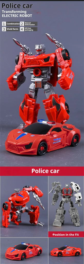 Transformation Toy Robot 6-in-1 Rescue Team Combined Alloy Robot – Birthday Gift