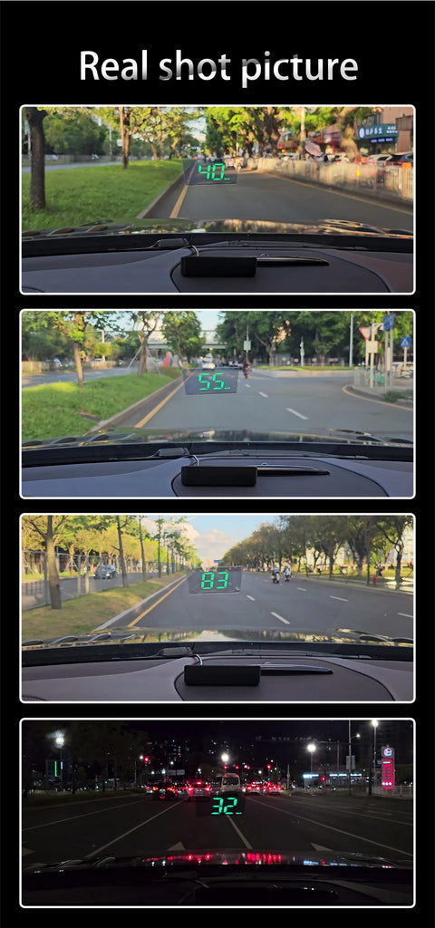 HD Car Head Up Display M2 GPS Speedometer KM/H Digital Windshield HUD Projector Universal Auto Accessory
