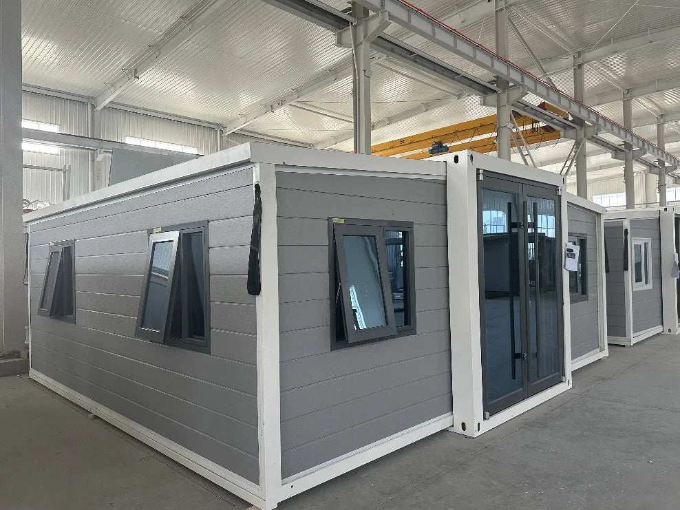 Expandable Prefab Container House Foldable Steel Tiny Home 20ft / 30ft / 40ft Customizable