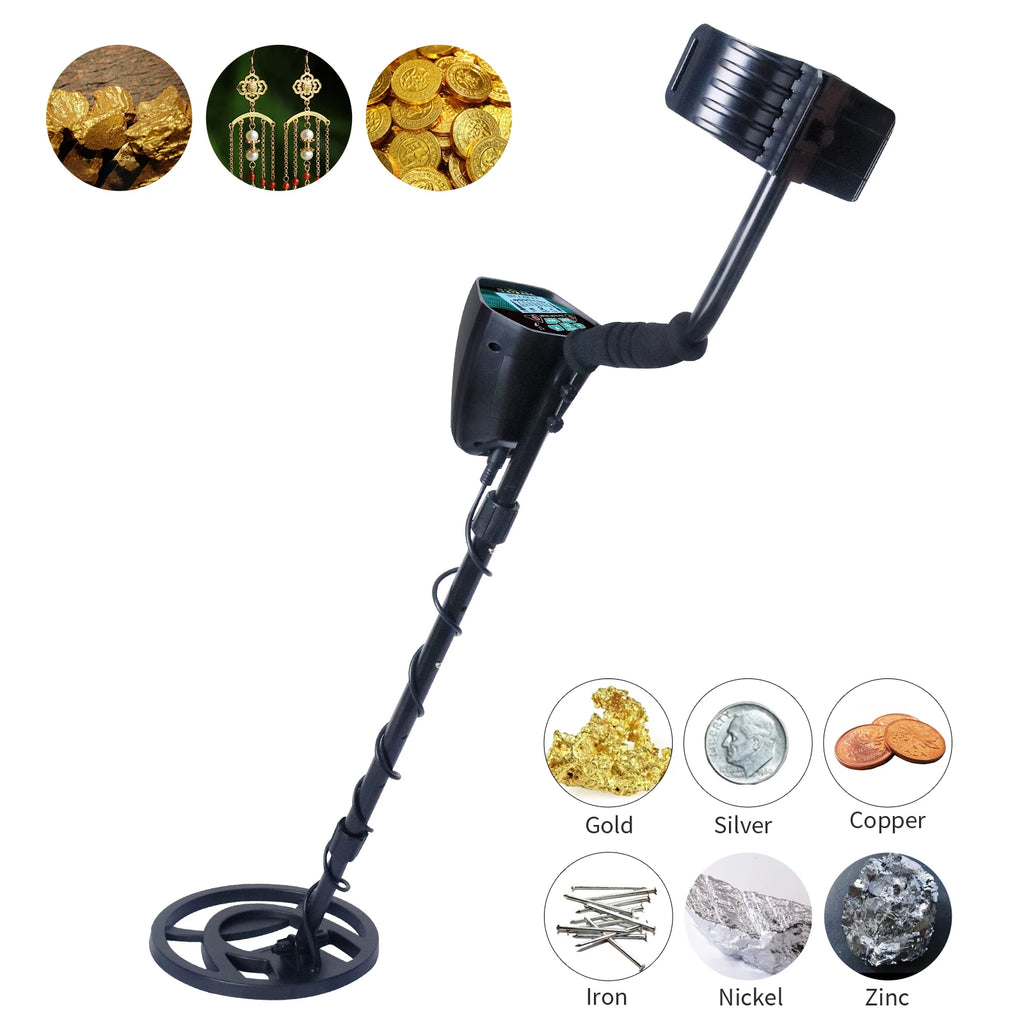 TECLUNG GT620G Professional Underground Metal Detector – High Sensitivity Gold Hunter with LCD Display & Waterproof Coil