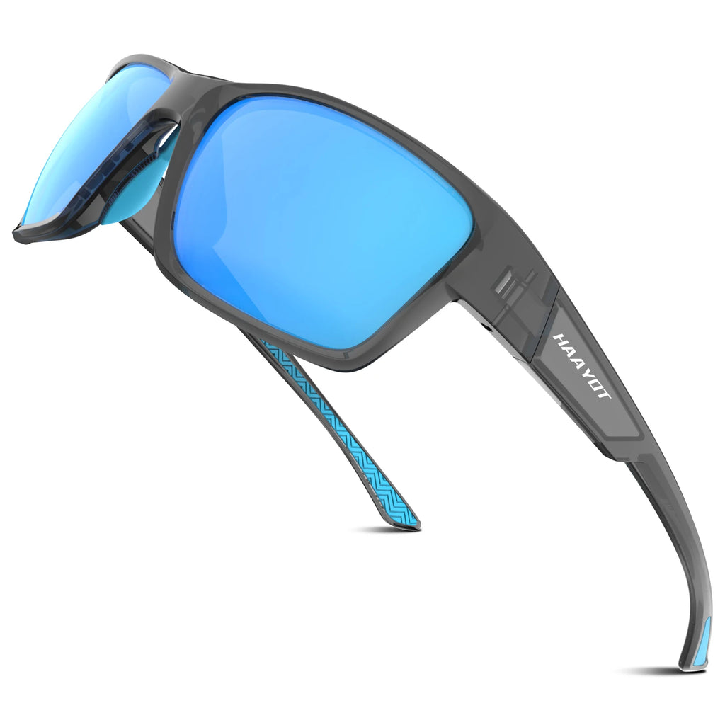 SUUKAA Outdoor Polarized Sports Sunglasses for Men and Women UV400 TR90 Frame Driving Fishing Cycling Glasses