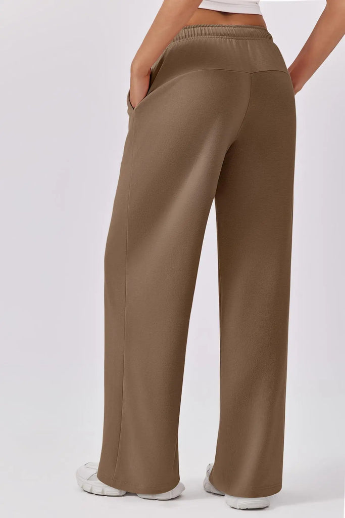 Autumn & Winter Women’s Elastic Waist Wide Leg Casual Pants