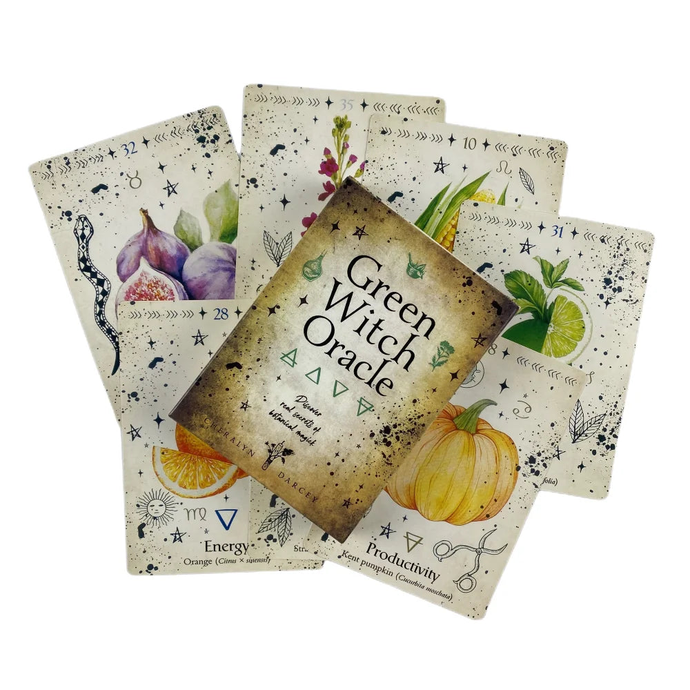 Green Witch Oracle Cards – Fortune-Telling & Divination Deck