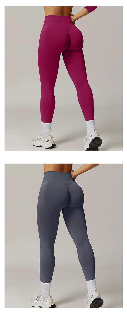 TKITK Women's High Waist Yoga Leggings Seamless Butt Lifting Gym Pants