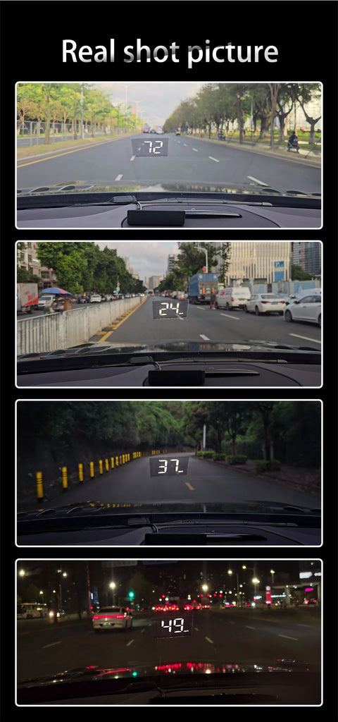 HD Car Head Up Display M2 GPS Speedometer KM/H Digital Windshield HUD Projector Universal Auto Accessory