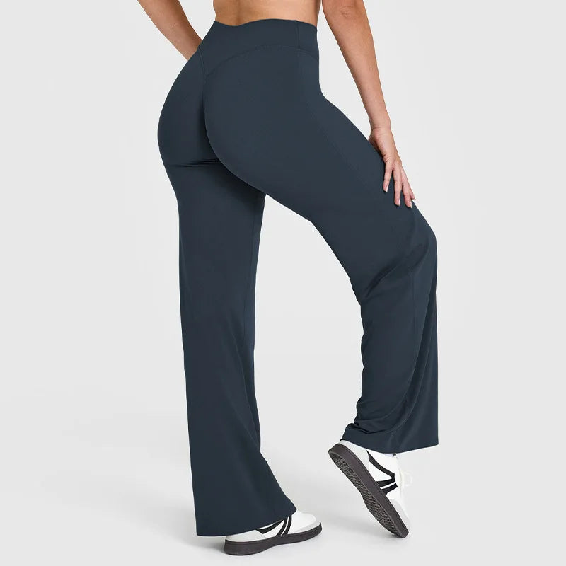 Straight Leg Ultra-Soft Butter Fabric Yoga Pants for Women – Mid-Waist Sports Leggings