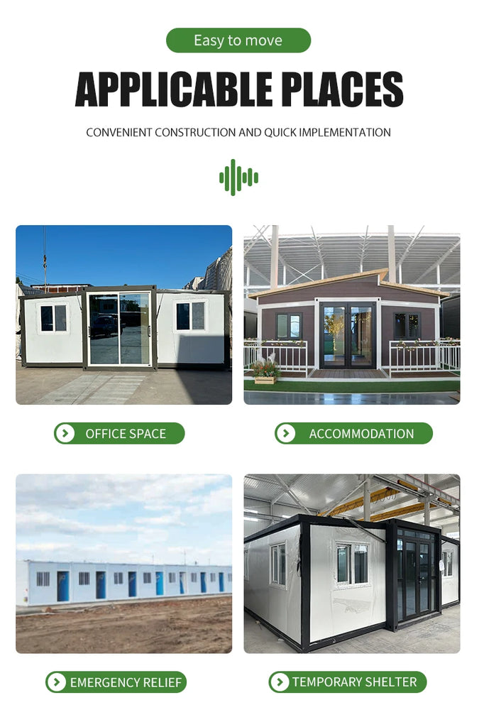 20ft Double Wing Expandable Container House – Modern Prefabricated Mobile Home