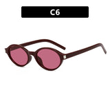 Oval Rice Nail Retro Fashion Sunglasses – Customizable Myopia Lenses 0~-6.0 thumbnail 25