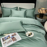 Luxury 100% Egyptian Cotton Bedding Set – Duvet Cover & Pillowcases, Soft Bed Linen for Double, Queen, King Size Beds thumbnail 4