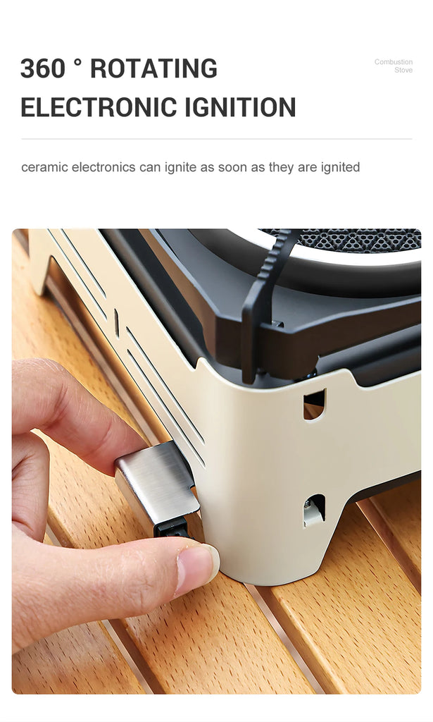 WESTTUNE Outdoor Gas Stove – Portable Camping & Emergency Cooking Burner with Electronic Ignition