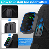 Wireless Shoulder Heating Pad With Massage 6 Temperature Levels App Control 5000mAh Battery AMH02 thumbnail 20