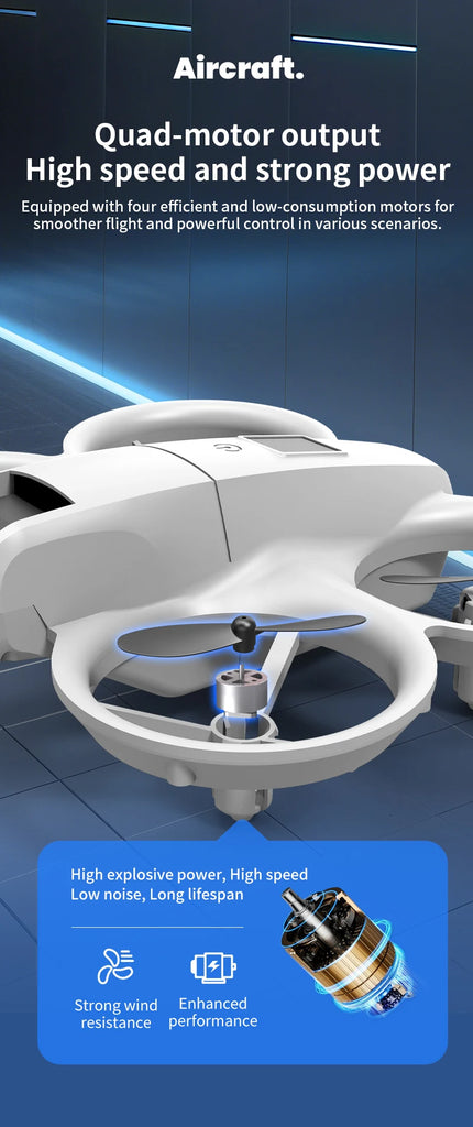 H135 Mini Drone WiFi FPV with 4K Camera, Foldable Quadcopter with Colorful Lights – RC Toys & Gifts