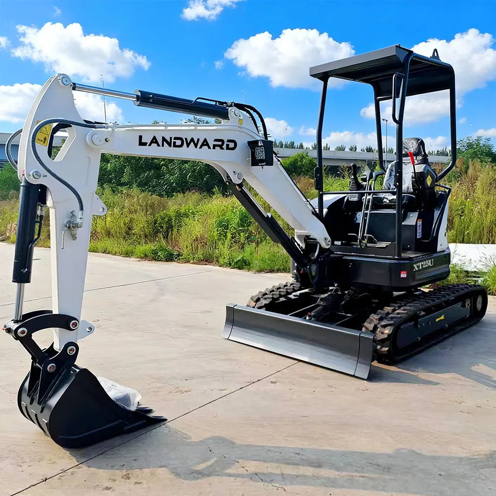 LANDWARD CE Euro 5 Mini Excavator 3.5 Ton with Kubota Engine – Customizable Home & Farm Crawler Excavator