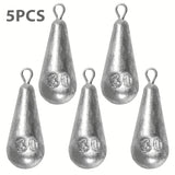 Premium Teardrop Fishing Weights Sinkers – 10 Sizes Lead Drop Shot Weights with 360° Swivel for Freshwater & Saltwater thumbnail 13