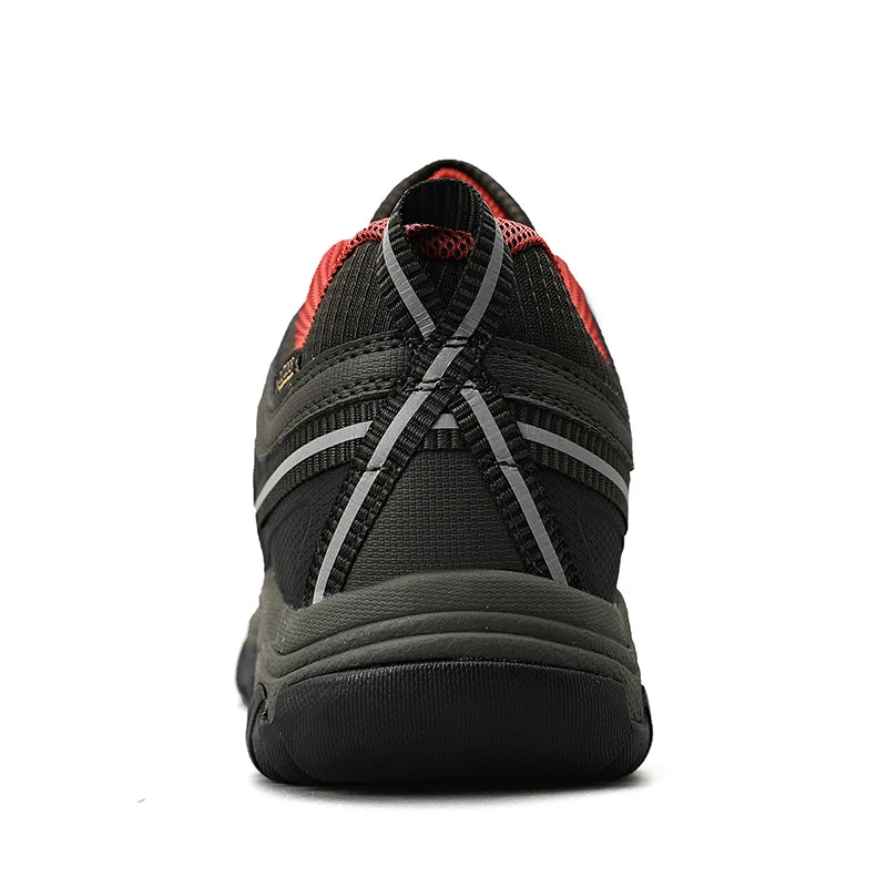 HIKEUP Men’s High-Quality Hiking Shoes – Durable Leather Climbing & Outdoor Walking Sneakers