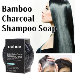 Bamboo Charcoal Shampoo Soap – Deep Cleansing, Nourishing, and Hair Strengthening
