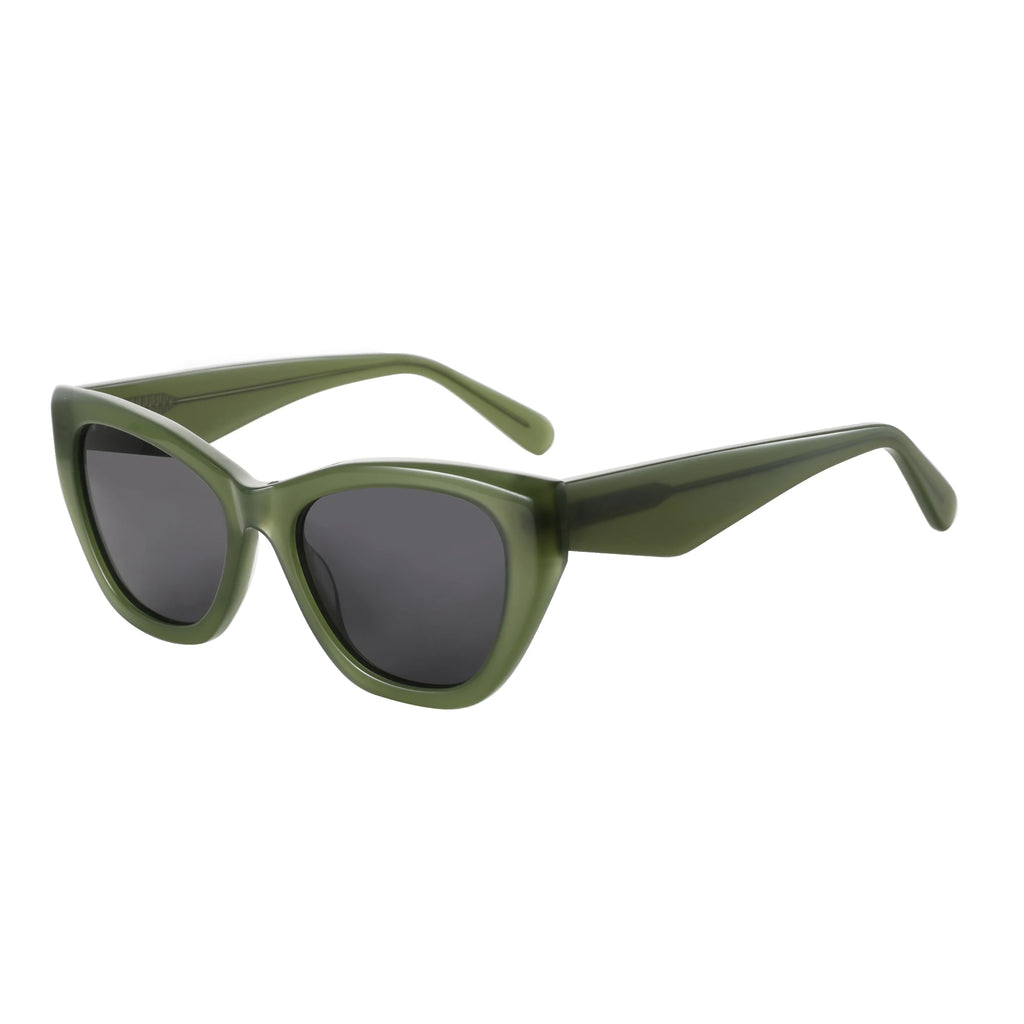 ZENOTTIC Butterfly Polarized Prescription Sunglasses Handmade Acetate Square Optical Shades for Women – Custom Myopia, Hyperopia & Astigmatism Lenses