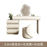Mirror Drawers Vanity Table with Chair – Modern Bedroom Makeup Storage Organizer thumbnail 35