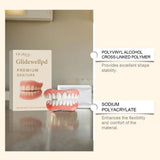 Full Denture Fake Teeth Set with Silicone Upper & Lower Veneers – Natural Fit Smile Kit with Adhesive Gel thumbnail 10