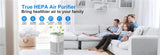 Smart WiFi Air Purifier with HEPA Filter, Tuya App & Alexa Control – Portable Home Air Cleaner with PM2.5 Display thumbnail 7