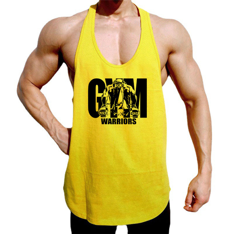 Men’s Mesh Fitness Stringer Tank Top – Sleeveless Gym & Workout Vest