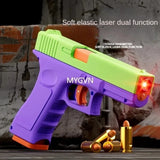 Multi‑Functional Soft Bullet Laser Toy Pistol with Shell Ejection & Double Firing Mode thumbnail 1