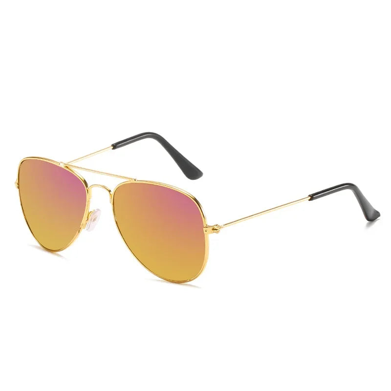 Kids Polarized Pilot Sunglasses UV400 Outdoor Sports Cycling Metal Frame Glasses for Boys and Girls