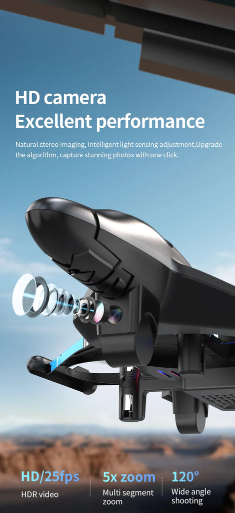 K500 MAX 2.4G Remote Control Fighter Jet Drone with Screen & 360° Rolls
