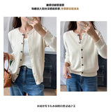 100% Cotton Women’s O-Neck Solid Cardigan – Luxury Designer Pullover thumbnail 16