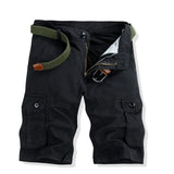 Men’s Vintage Denim Cargo Shorts – Distressed Knee-Length Summer Shorts thumbnail 7