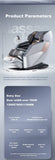 Luxury 4D Zero Gravity Full Body Massage Chair with SL Track, Heating & Bluetooth thumbnail 24