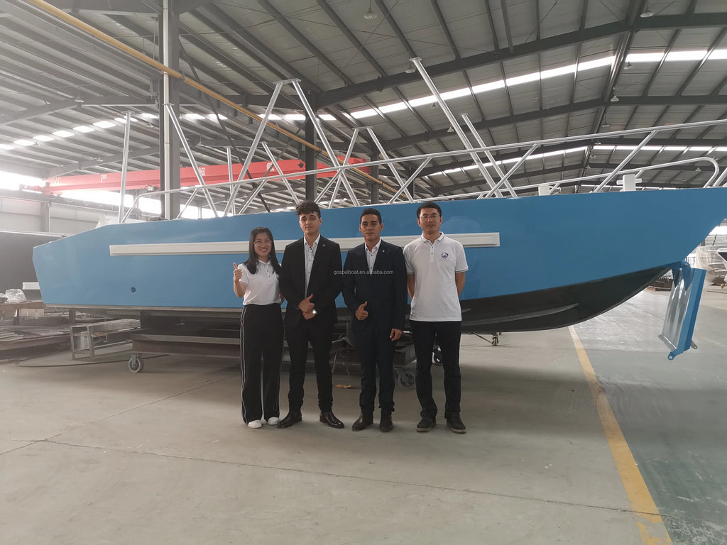 25ft / 7.5m Aluminum Easy Craft Fishing Boat – CE Certified, Outboard Ready, 8 Person Capacity