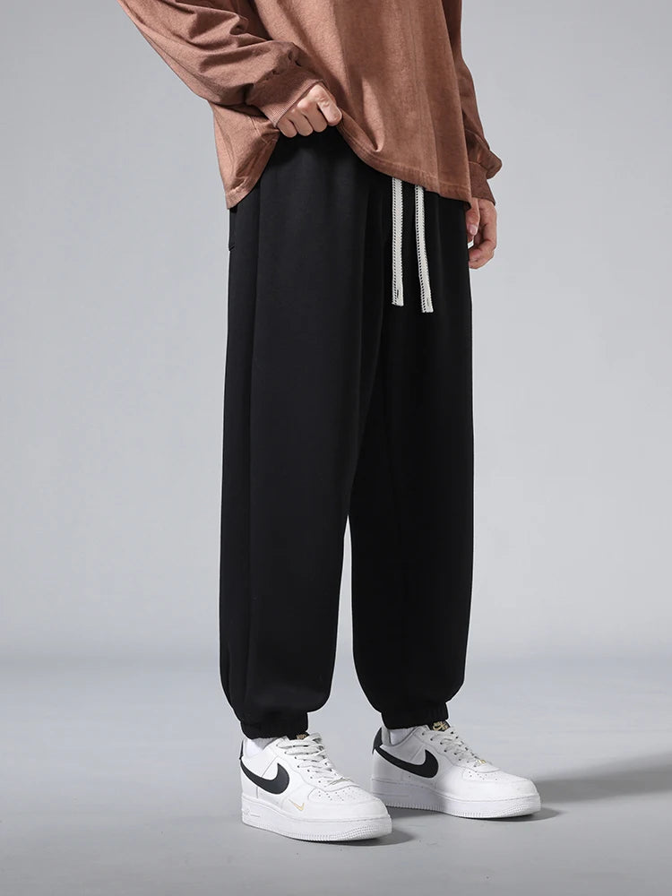 Men’s Big Size Hip Hop Jogger Sweatpants 6XL–8XL Loose Fit Cotton Blend Pants