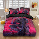 3pcs K-Pop Bedding Set Demon Hunters Colorful Print Polyester Duvet Cover with Pillowcases thumbnail 21