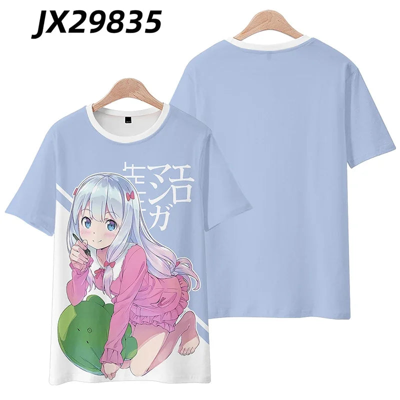 Anime 3D Graphic T-Shirt Unisex Short Sleeve Streetwear Tee for Kids & Adults