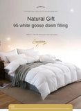 Five-Star Hotel Style Goose Down Duvet – Warm Winter Quilt for Single & Double Beds – Soft Quilted Polyester Comforter 150x200cm to 200x230cm thumbnail 6