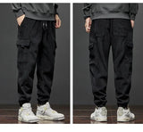 Men’s Casual Elastic Waist Jogger Pants – Spring & Autumn Stretch Straight Fit with Drawstring and Pockets thumbnail 16