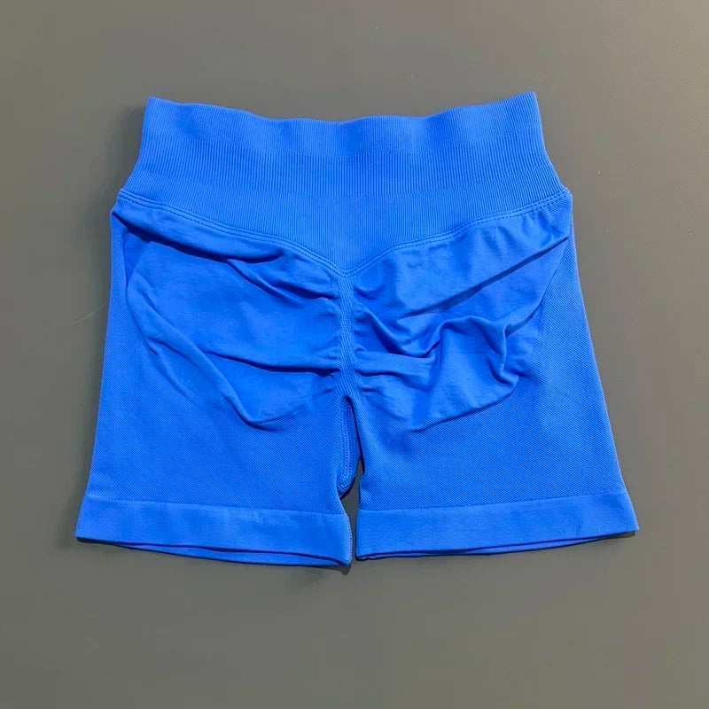 Women High Waist Fitness Shorts – Yoga, Gym, Running Sportswear