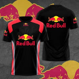 Red Bull Motorcycle Logo Print T-Shirt – Men’s Off-Road Racing Short Sleeve Tee thumbnail 9