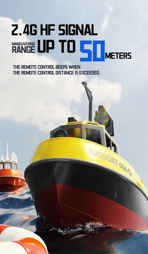 686 RC Boat 1/72 Dual Motor Wireless Remote Control Ship – 2.4G